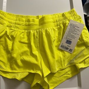 Lululemon Athletica Neon Yellow Athletic Shorts